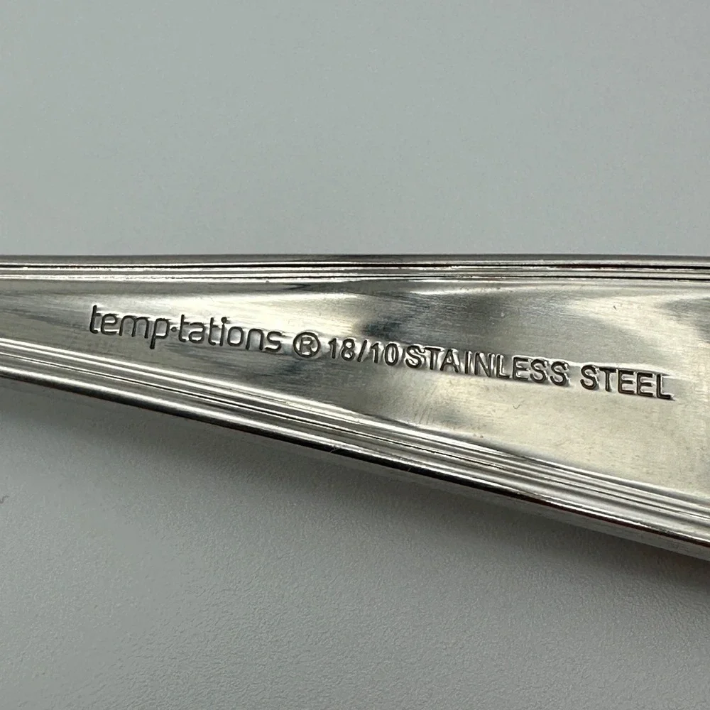 Temp-tations 18/10 Stainless Steel Pumpkin Fall Harvest Soup Spoons Set of 5